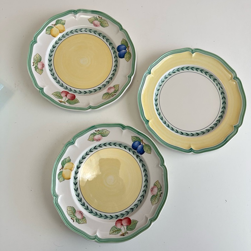 Villeroy & Boch French Garden Fleurence Vienne Salad plate 8" set of 3